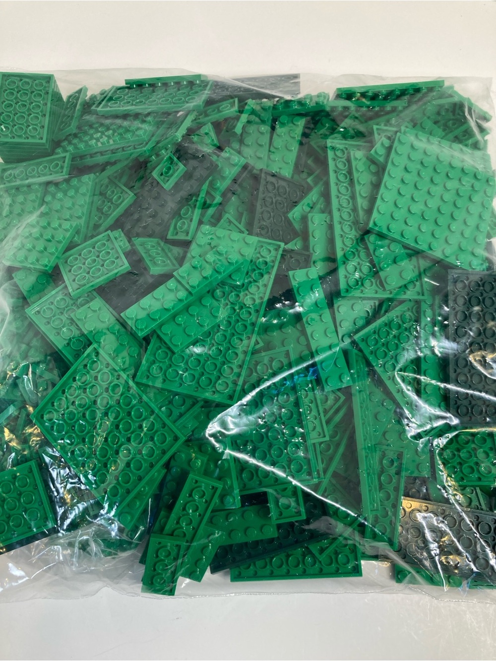 LEGO Bulk Mixed Green Plates Parts Lot 900g 2lbs Assortment